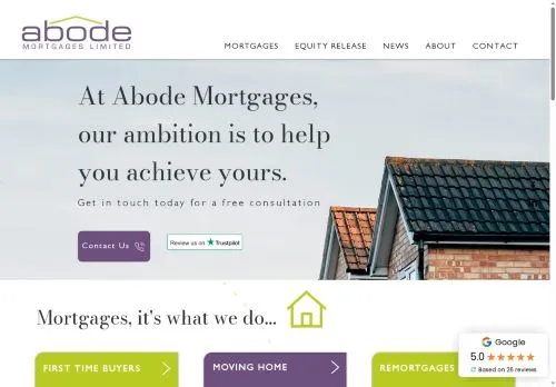 Website Image of Abode Mortgages Limited
