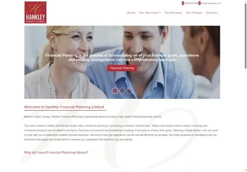 Website Image of Hankley Financial Planning LTD