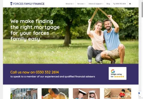 Website Image of Forces Family Finance LTD