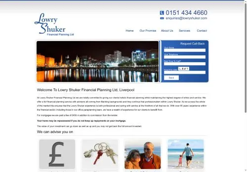 Website Image of Lowry Shuker Financial Planning Limited