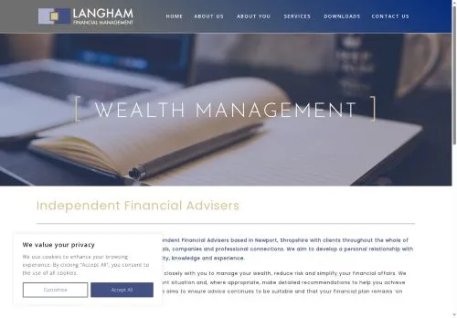 Website Image of Langham Financial Management LTD