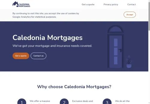 Website Image of Caledonia Mortgages LTD