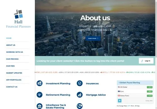 Website Image of Hall Financial Planners LTD
