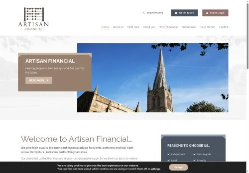 Website Image of Artisan Financial Limited