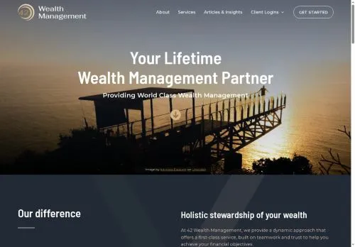 Website Image of 42 Wealth Management LTD