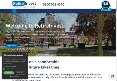 Website Image of Retireinvest Limited