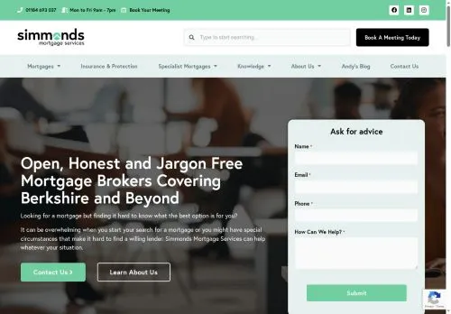 Website Image of Simmonds Mortgage Services LTD