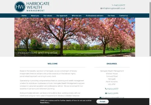 Website Image of Harrogate Wealth Management Limited