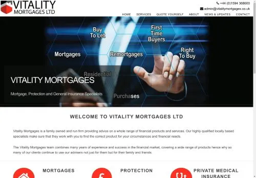 Website Image of Vitality Mortgages LTD.