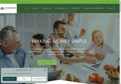 Website Image of Masterplan Financial LTD