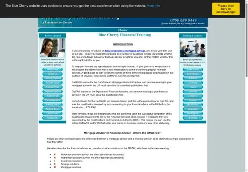 Website Image of Blue Cherry Financial Solutions Limited