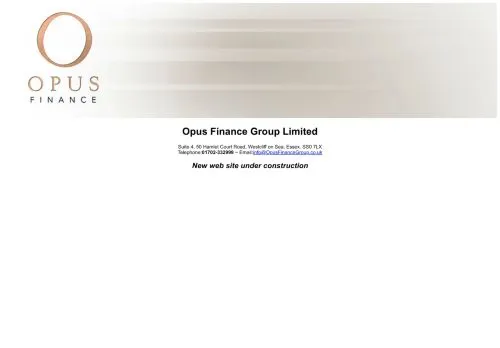Website Image of Opus Finance Group Limited