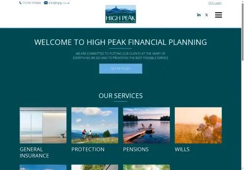 Website Image of High Peak Financial Planning LTD