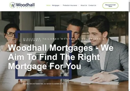Website Image of Woodhall Mortgages LTD
