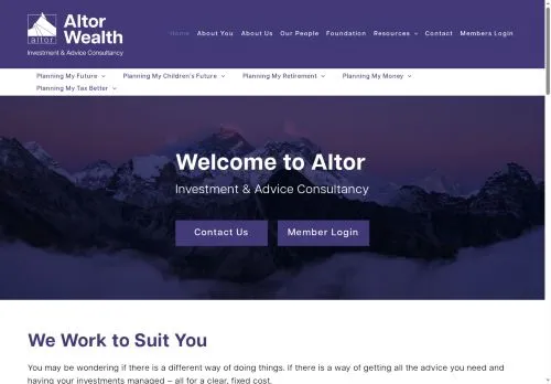 Website Image of Altor Wealth Management LLP