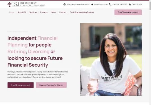 Website Image of ISJ INDEPENDENT FINANCIAL PLANNING LIMITED
