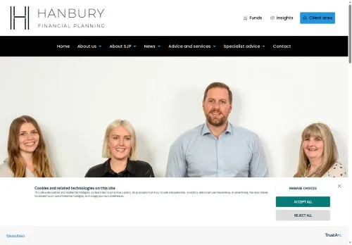 Website Image of Hanbury Financial Planning LTD