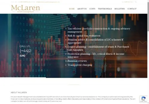 Website Image of McLaren Wealth Management UK Limited
