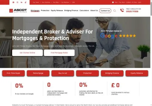 Website Image of Ascot Mortgages Limited