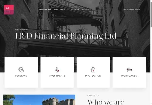Website Image of H & D Financial Planning Limited