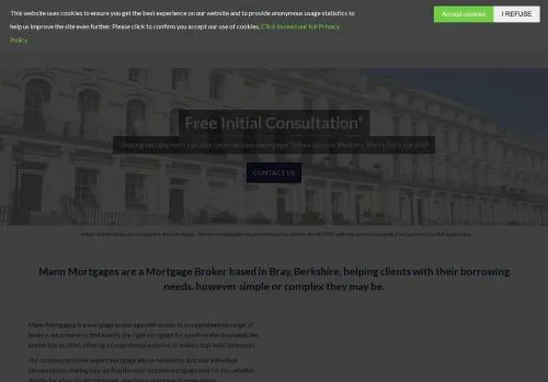 Website Image of Mann Mortgages Limited