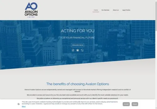 Website Image of Avalon Options LTD