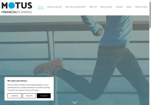 Website Image of Motus Financial Planning LTD