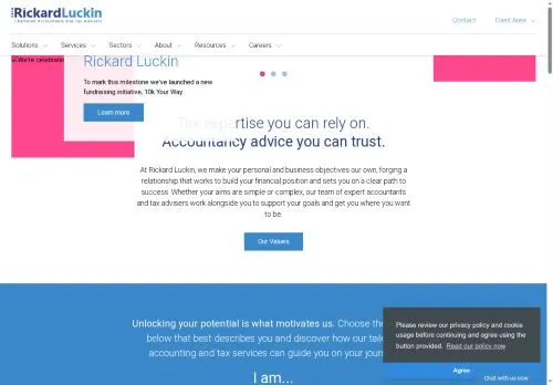 Website Image of Rickard Luckin Financial Services (OWM) Limited