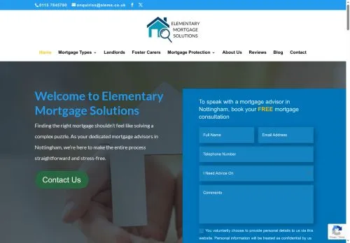 Website Image of Elementary Mortgage Solutions LTD