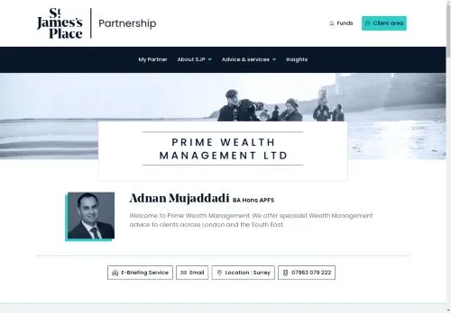 Website Image of Prime Wealth Management LTD