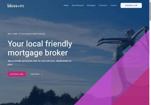 Website Image of Blossom Mortgage Services LTD