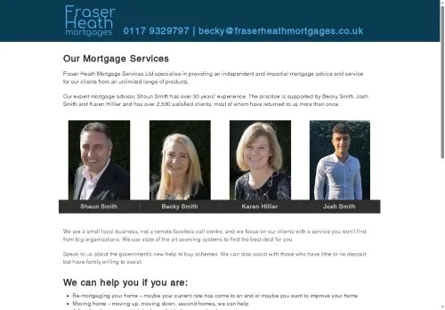 Website Image of Fraser Heath Mortgage Services LTD