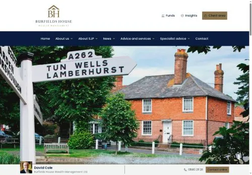 Website Image of Burfields House Wealth Management LTD