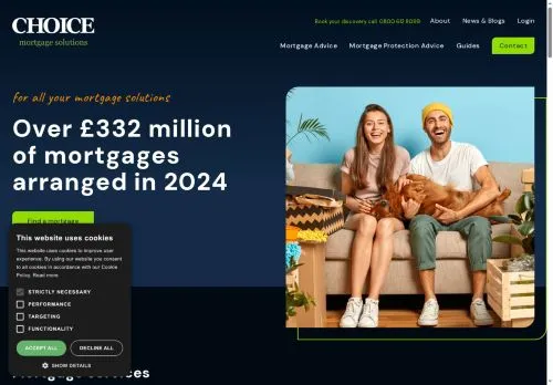 Website Image of Choice Mortgage Solutions Limited