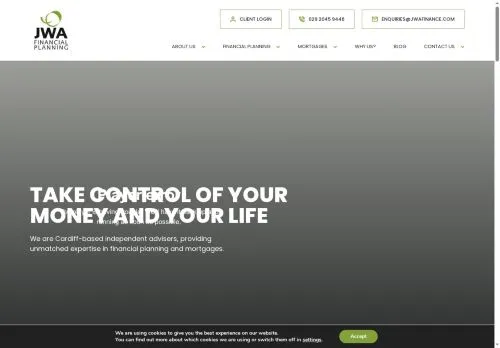 Website Image of JWA Financial Planning LTD