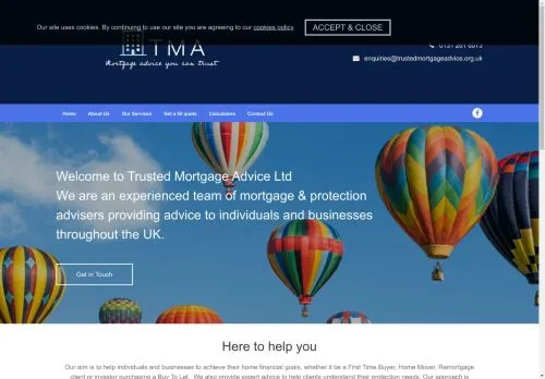 Website Image of Trusted Mortgage Advice LTD