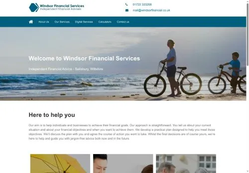Website Image of Windsor Financial Services