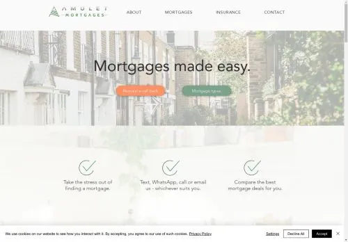 Website Image of Amulet Mortgages LTD