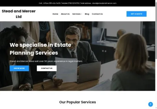 Website Image of Stead and Mercer LTD