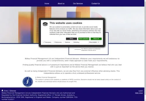 Website Image of Blakes Financial Management Limited