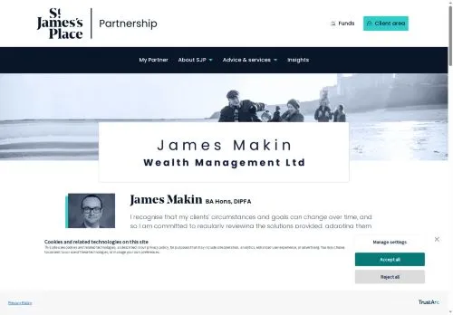 Website Image of James Makin Wealth Management LTD