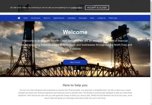 Website Image of Broadgate Wealth Client Servicing LLP