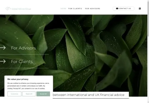 Website Image of Global Advice Group LTD