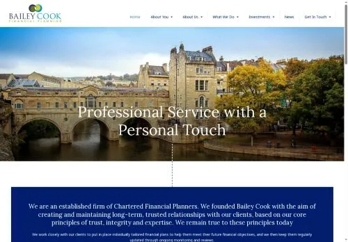 Website Image of Bailey Cook Financial Planning LTD