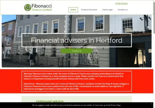 Website Image of Fibonacci Finance Limited