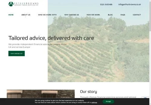 Website Image of Arthur Browns Wealth Management LTD