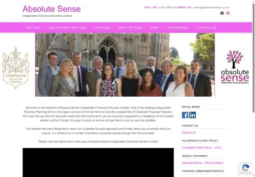 Website Image of Absolute Sense Independent Financial Advisers Limited