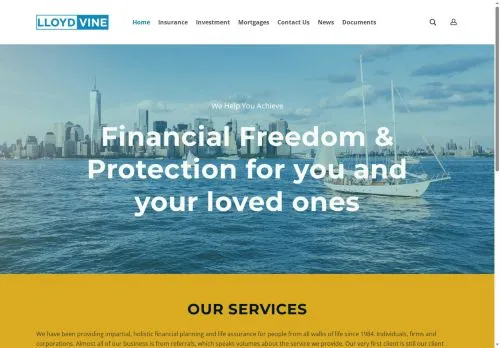 Website Image of Lloyd Vine Limited