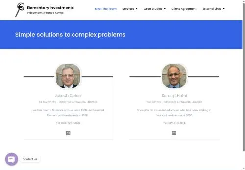 Website Image of Elementary Limited