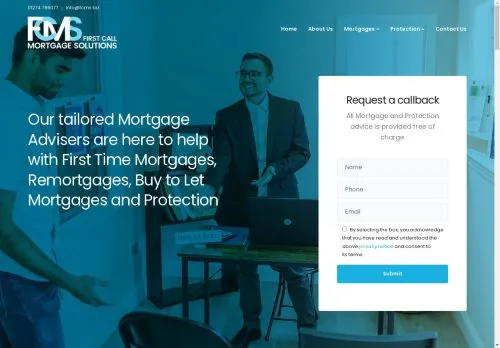 Website Image of First Call Mortgage Solutions Limited
